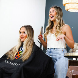 Hair cutting demonstration