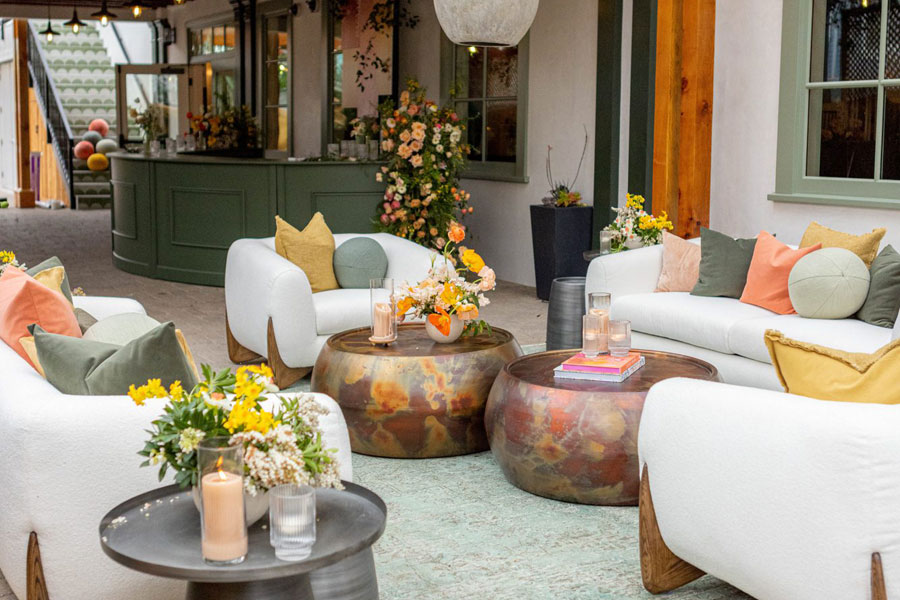 Outdoor seating space