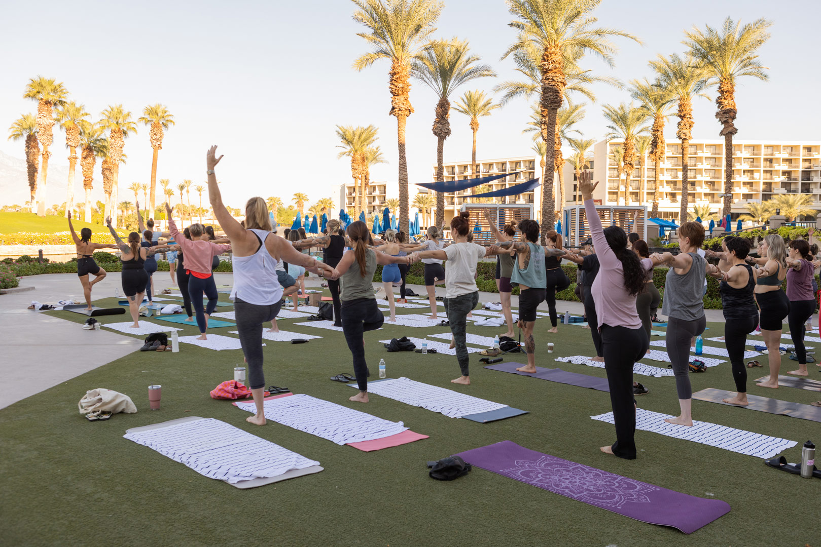 Yoga outdoors