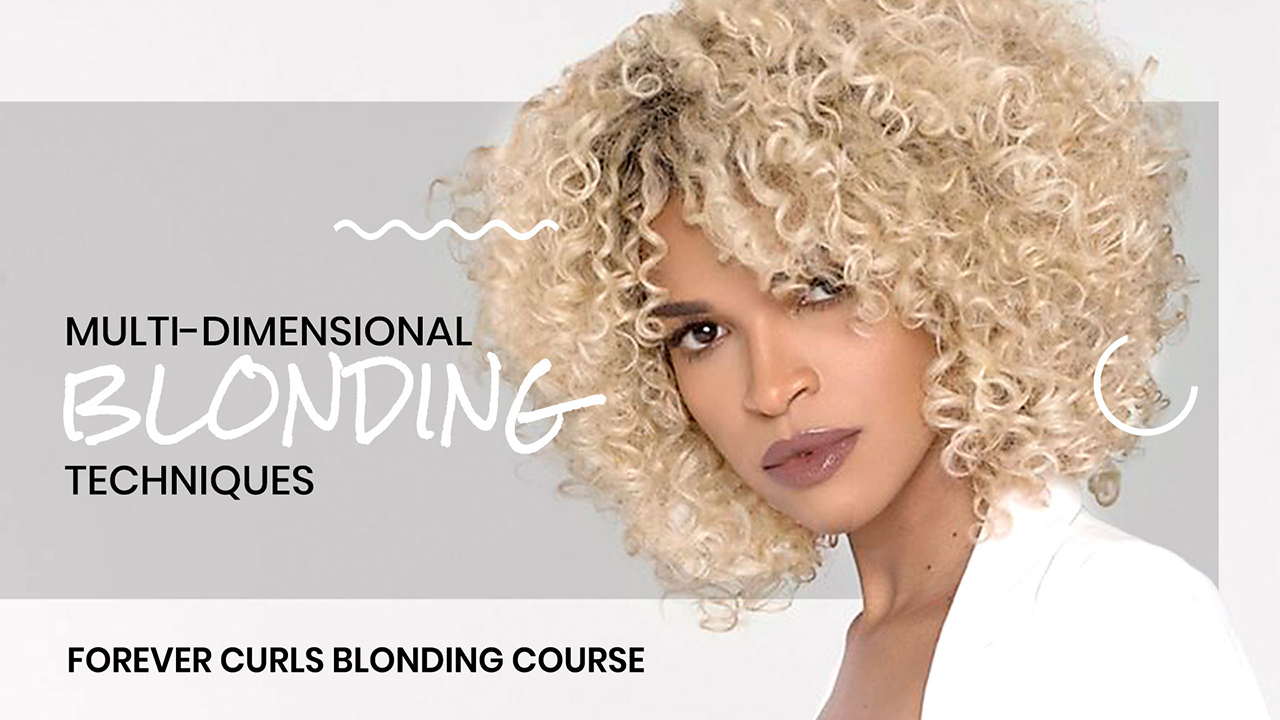 Multi-dimensional blonding techniques for curly hair, wavy hair and straight hair. video trailer